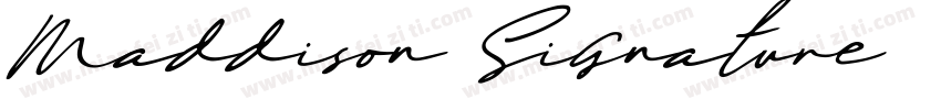 Maddison Signature字体转换